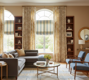 modern_bedroom_corner_window_custom_draperies_shades
